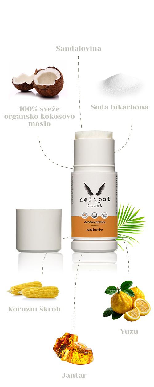 Sestavine deodoranta v stiku Nelipot Lusht za mobilni prikaz